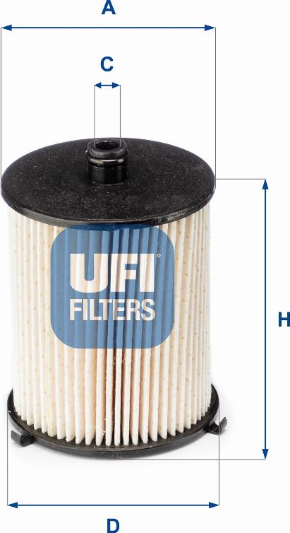 UFI 26.073.00 - Filter za gorivo www.molydon.hr