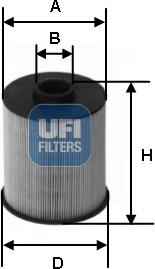 UFI 26.077.00 - Filter za gorivo www.molydon.hr