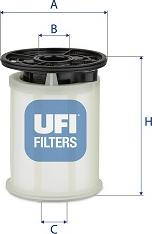 UFI 26.H2O.06 - Filter za gorivo www.molydon.hr