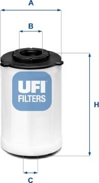 UFI 26.H2O.03 - Filter za gorivo www.molydon.hr