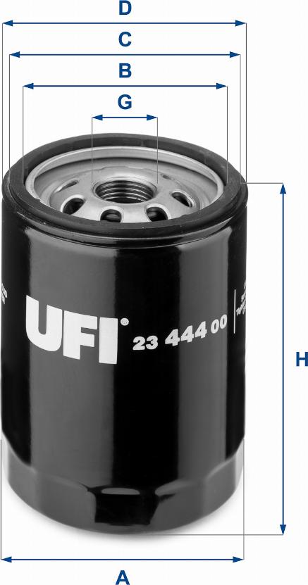 UFI 23.444.00 - Filter za ulje www.molydon.hr