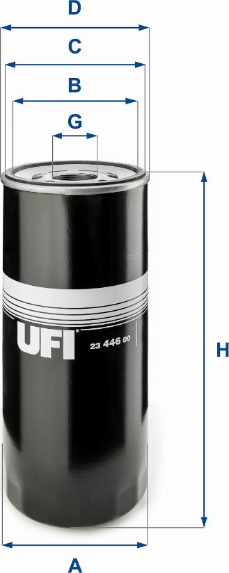 UFI 23.446.00 - Filter za ulje www.molydon.hr