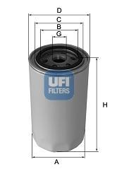 UFI 23.595.00 - Filter za ulje www.molydon.hr