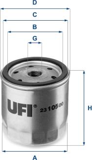 UFI 23.105.00 - Filter za ulje www.molydon.hr