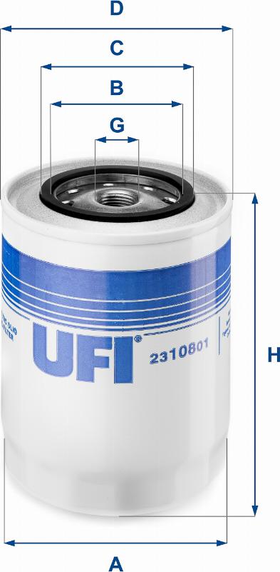 UFI 23.108.01 - Filter za ulje www.molydon.hr