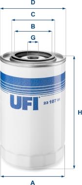 UFI 23.107.01 - Filter za ulje www.molydon.hr