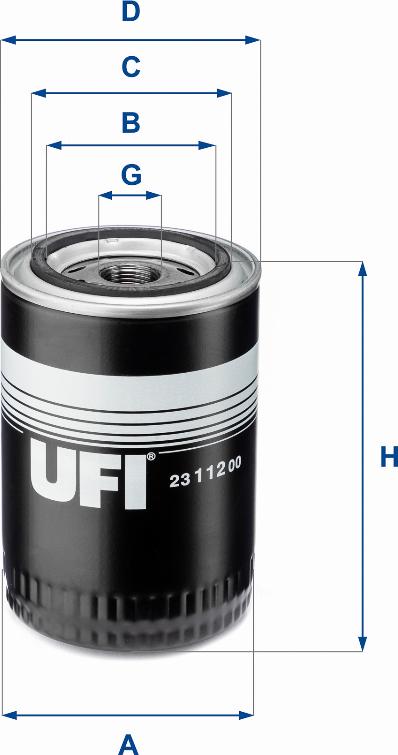 UFI 23.112.00 - Filter za ulje www.molydon.hr