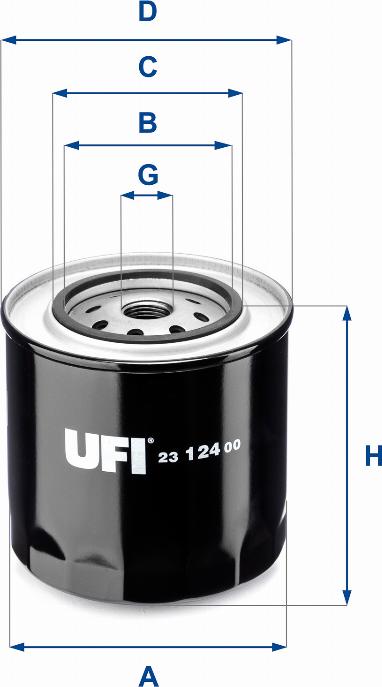 UFI 23.124.00 - Filter za ulje www.molydon.hr