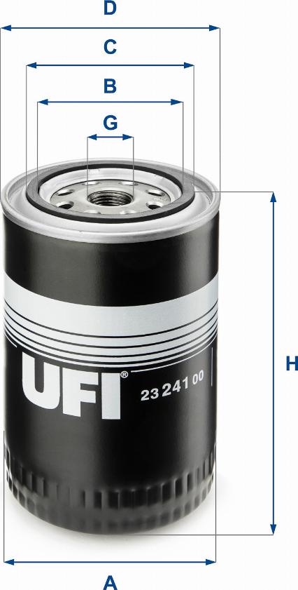 UFI 23.241.00 - Filter za ulje www.molydon.hr