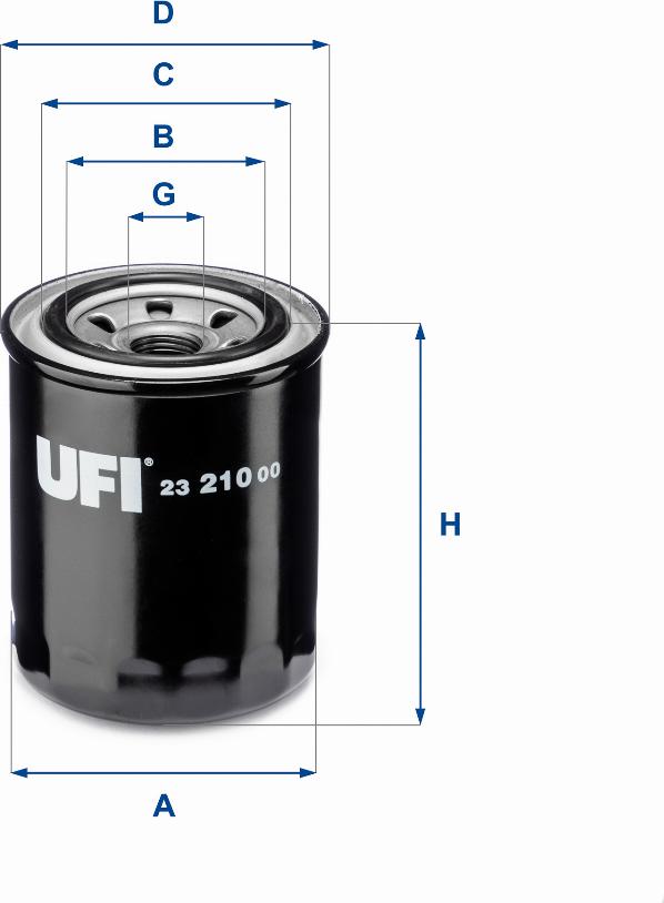 UFI 23.210.00 - Filter za ulje www.molydon.hr