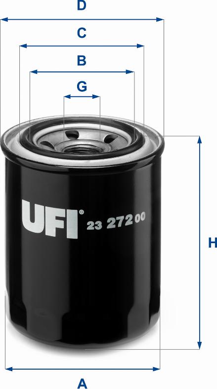 UFI 23.272.00 - Filter za ulje www.molydon.hr