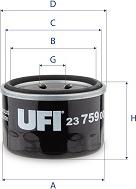 UFI 23.759.00 - Filter za ulje www.molydon.hr