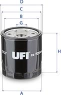 UFI 23.721.00 - Filter za ulje www.molydon.hr