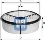 UFI 27.955.00 - Filter za zrak www.molydon.hr