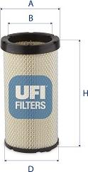 UFI 27.411.00 - Filter za zrak www.molydon.hr