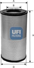 UFI 27.423.00 - Filter za zrak www.molydon.hr