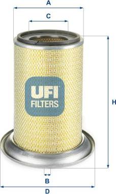 UFI 27.504.00 - Filter za zrak www.molydon.hr