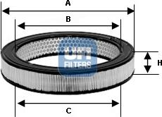 UFI 27.057.00 - Filter za zrak www.molydon.hr