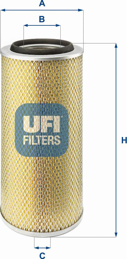 UFI 27.804.00 - Filter za zrak www.molydon.hr