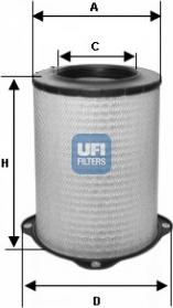 UFI 27.587.00 - Filter za zrak www.molydon.hr