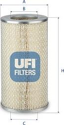 UFI 27.C63.00 - Filter za zrak www.molydon.hr