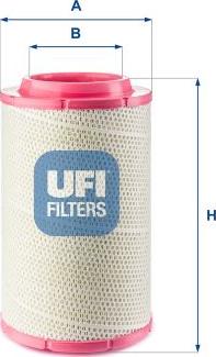 UFI 27.F25.00 - Filter za zrak www.molydon.hr