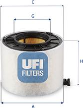 UFI 27.G31.00 - Filter za zrak www.molydon.hr