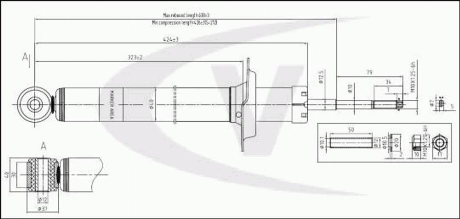 VAICO V46-0328 - Amortizer www.molydon.hr