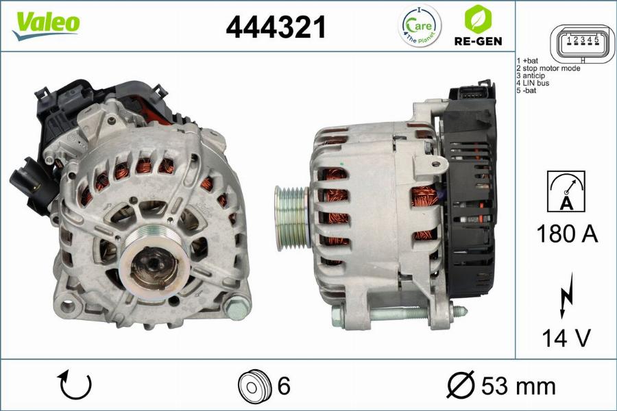 Valeo 444321 - Alternator, starter www.molydon.hr