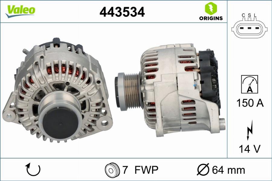 Valeo 443534 - Alternator www.molydon.hr