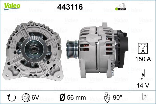 Valeo 443116 - Alternator www.molydon.hr