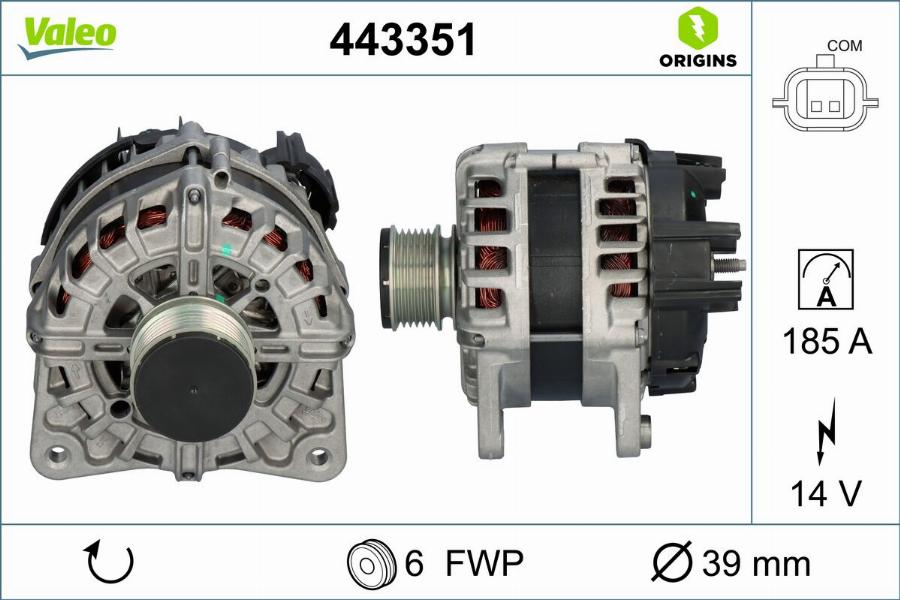 Valeo 443351 - Alternator www.molydon.hr