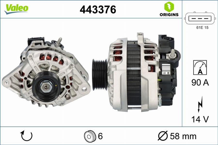 Valeo 443376 - Alternator www.molydon.hr