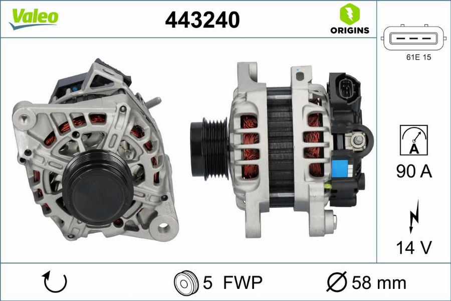 Valeo 443240 - Alternator www.molydon.hr