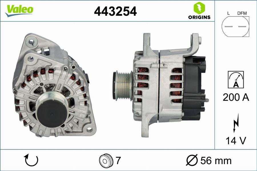 Valeo 443254 - Alternator www.molydon.hr