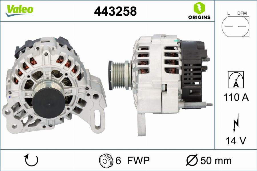 Valeo 443258 - Alternator www.molydon.hr