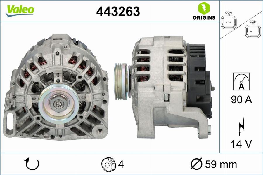 Valeo 443263 - Alternator www.molydon.hr