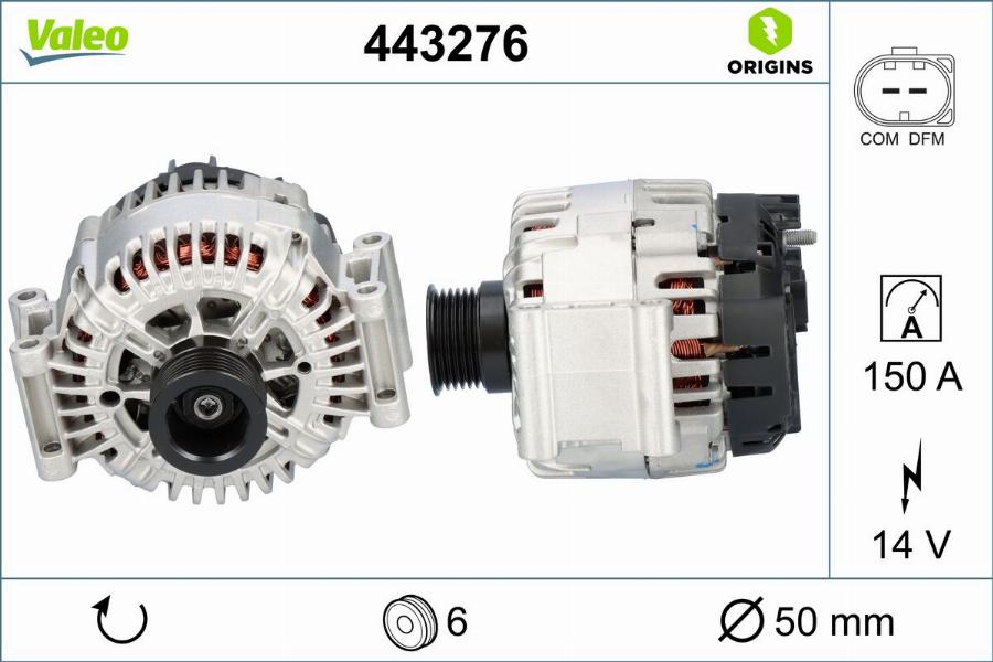 Valeo 443276 - Alternator www.molydon.hr