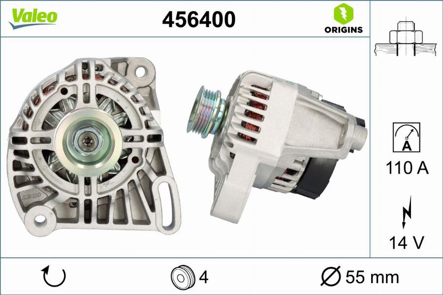 Valeo 456400 - Alternator www.molydon.hr