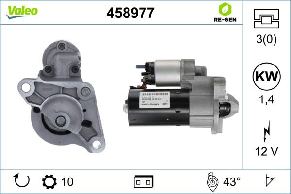 Valeo 458977 - Starter www.molydon.hr