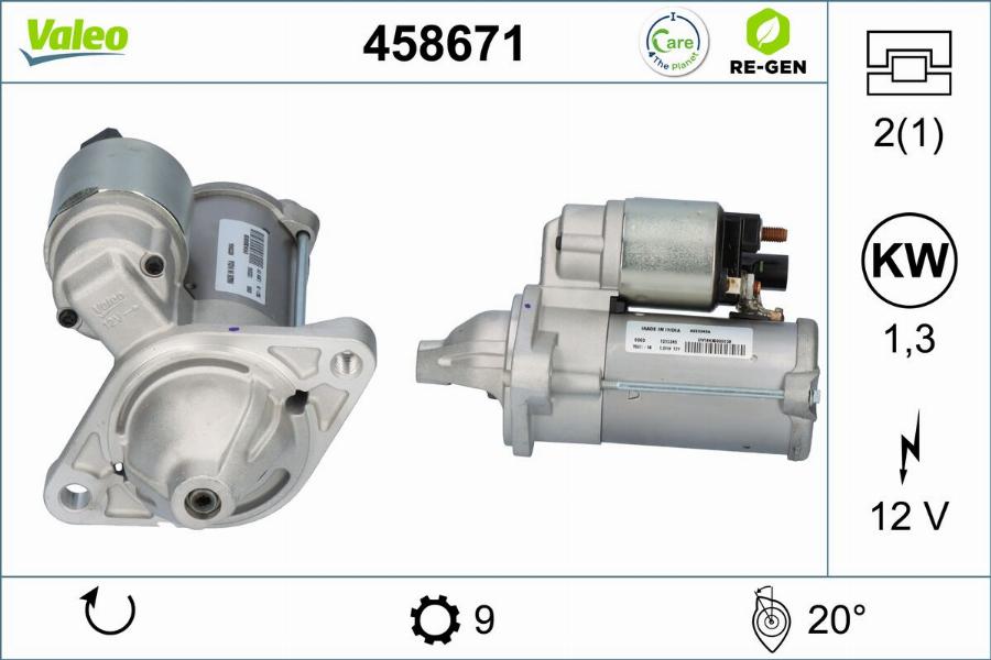 Valeo 458671 - Starter www.molydon.hr