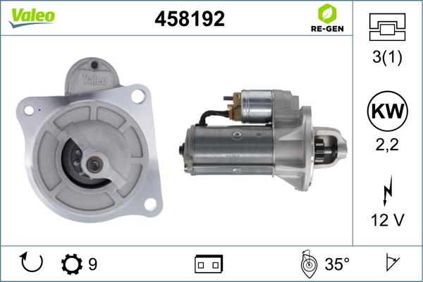 Valeo 458192 - Starter www.molydon.hr