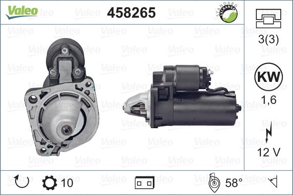 Valeo 458265 - Starter www.molydon.hr