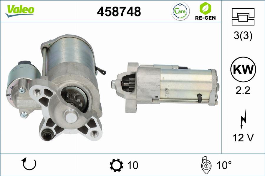 Valeo 458748 - Starter www.molydon.hr