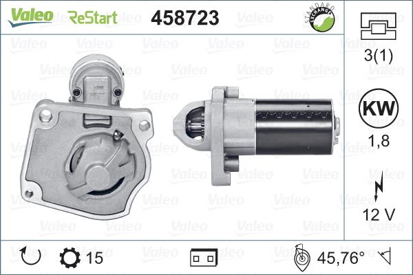 Valeo 458723 - Starter www.molydon.hr