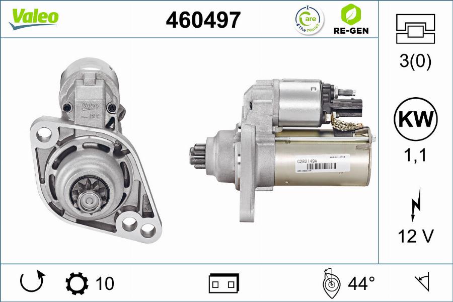 Valeo 460497 - Starter www.molydon.hr