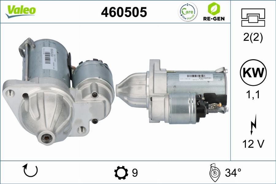 Valeo 460505 - Starter www.molydon.hr