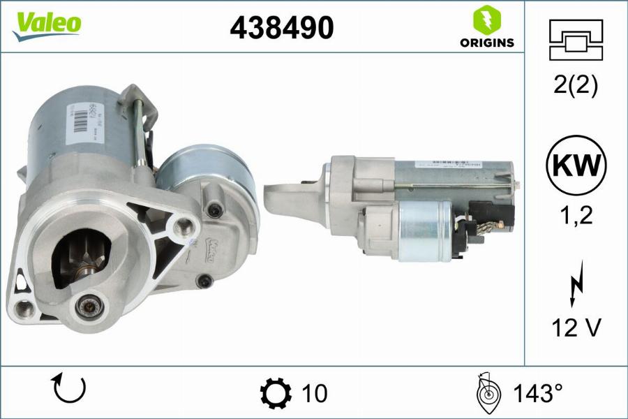 Valeo 438490 - Starter www.molydon.hr