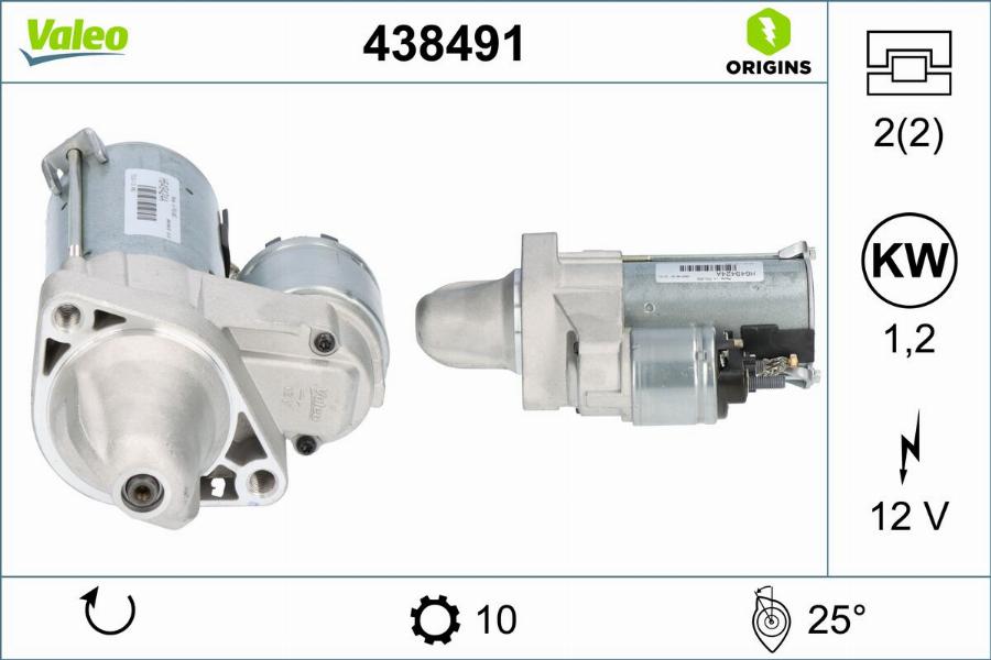 Valeo 438491 - Starter www.molydon.hr