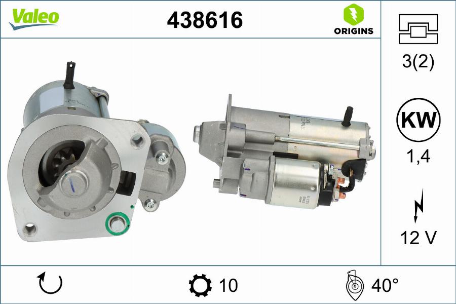 Valeo 438616 - Starter www.molydon.hr